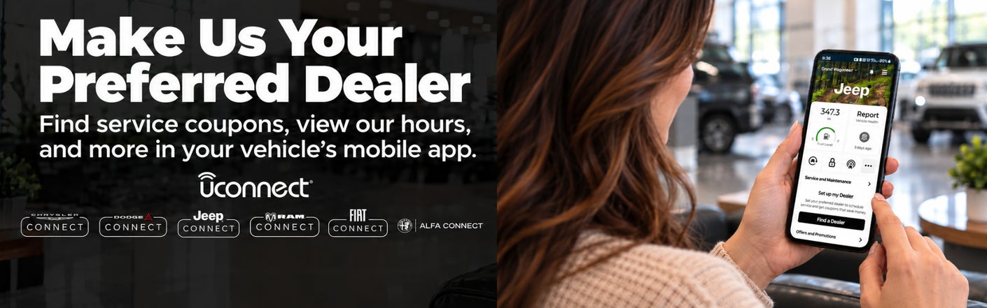 uconnect® make us your preferred dealer | Advantage Chrysler Dodge Jeep Ram in Mt Dora FL